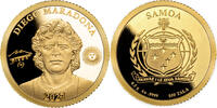 Samoa 50 Dollars 2026 DIEGO MARADONA 0.5 g Gold Coin 50$ Samoa 2026 PP 1,558.78 元  ＋  155.92 元 运费
