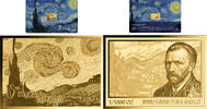   STARRY NIGHT Vincent Van Gogh 1/1000 Oz Gold Medal PL 389.40 元  ＋  155.92 元 运费