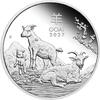 Australia 2 Dollars - 1 Dollar - 50 Cents GOAT Lunar Year Series III Set 3x Silver Coin Australia 2027 -