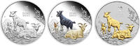 Australia 1 Dollar GOAT Trio Lunar Year Series III Set 3x1 Oz Silver Coin 1$ Australia 2027 -