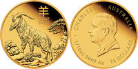 Australia 15 Dollars GOAT Lunar Year Series III 1/10 Oz Gold Coin 15$ Australia 2027 -