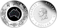Australia 1 Dollar GREAT SOUTHERN LAND Australian Opal 1 Oz Silver Coin 1$ Australia 2026 -