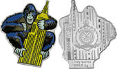 Niue 2 Dollars GORILLA Burton Morris 1 Oz Silver Coin 2$ Niue 2023 -