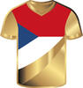 Chad 3000 Francs CZECH REPUBLIC JERSEY Sport Icons 1/1000 Oz Gold Coin 3000 Francs Chad 2023 -