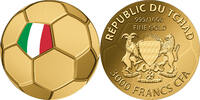 BELGIUM JERSEY Sport Icons 1/1000 Oz Gold Coin 3000 Francs Chad 2023