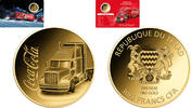 Chad 3000 Francs COCA COLA TRUCK 1/1000 Oz Gold Coin 3000 Francs Chad 2023 -
