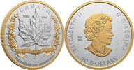 50 Dollars MAPLE LEAF Blue Rhodium 5 Oz Silver Coin 50$ Canada
