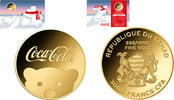 Chad 3000 Francs COCA COLA POLAR BEAR 1/1000 Oz Gold Coin 3000 Francs Chad 2023 -