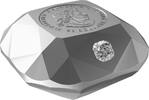 Canada 50 Dollars FOREVERMARK BLACK LABEL CUSHION DIAMOND 3D Shaped Silver Coin 50$ Canada 2024 -