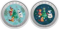 Canada 50 Cents TRIMMING THE HOLIDAY TREE Metal Coin 50 Cents Canada 2024 -