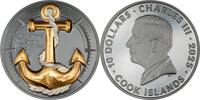 Cook Islands 10 Dollars ANCHOR ROUGH STORMS Journey 2 Oz Silver Coin 10$ Cook Islands 2025 -