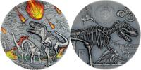 Palau 10 Dollars DINOSAUR EXTINCTION Fury of Nature 2 Oz Silver Coin 10$ Palau 2024 -