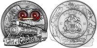 Barbados 10 Dollars 1ST PUBLIC STEAMRAILWAY 200th Anniversary 10 Oz Silver Coin 10$ Barbados 2025 -