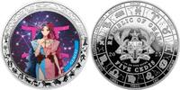 Ghana 5 Cedis GEMINI Anime Zodiac 1 Oz Silver Coin 5 Cedis Ghana 2025 -