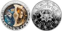 Ghana 5 Cedis GEMINI Space Zodiac 1 Oz Silver Coin 5 Cedis Ghana 2025 -