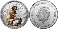 Ghana 5 Cedis ST. JOSEPH Patron Saints 1 Oz Silver Coin 5 Cedis Ghana 2025 -