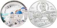 Cook Islands 10 Dollars SANTORINI Architectures of the World 2 Oz Silver Coin 10$ Cook Islands 2025 -