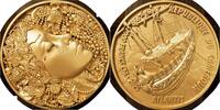 Cameroon 2000 Francs ATLANTIS Forgotten Civilization Gilded 2 Oz Silver Coin 2000 Francs Cameroon 2025 -