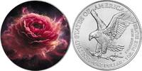United States 1 Dollar ROSE Flowers of Life 1 Oz Silver Coin 1$ USA 2025 -
