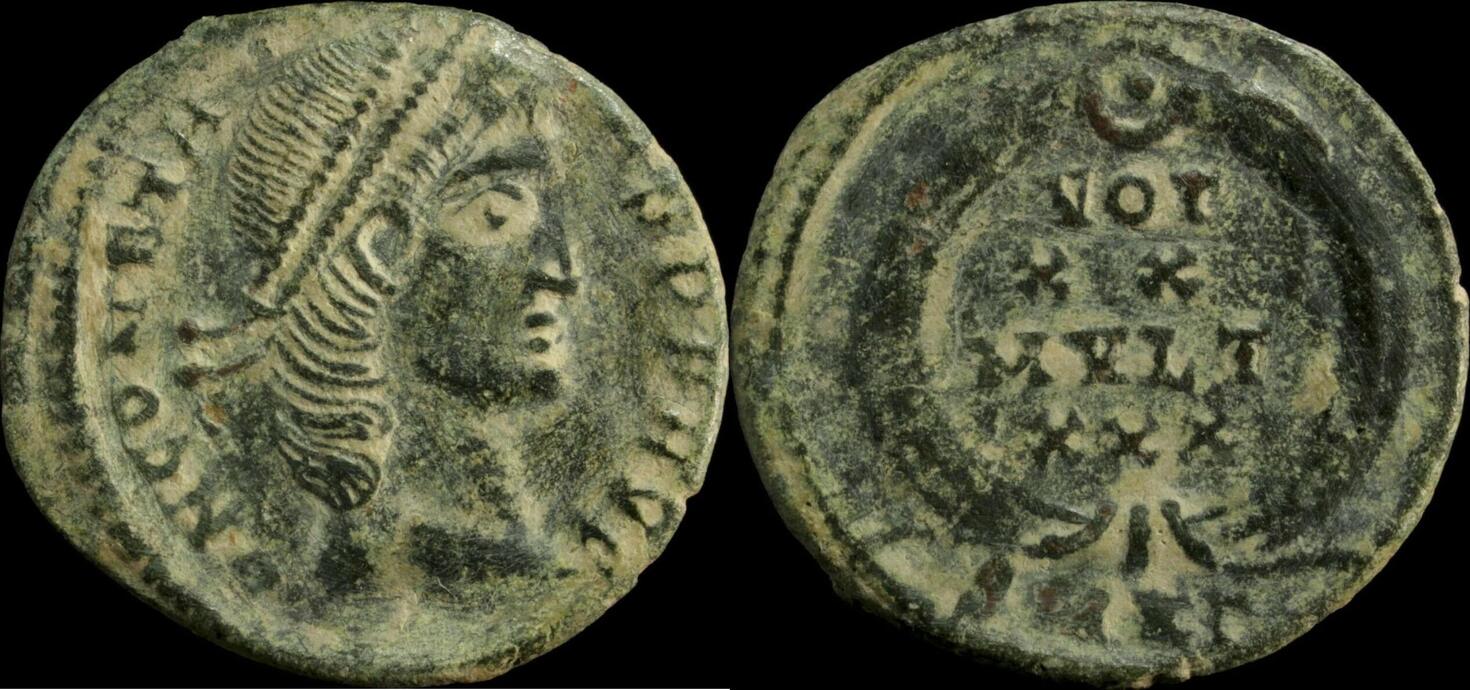 Roman Empire Centenionalis Constans - VOT XX MVLT XXX, Cizico - 16 mm   1.50 gr. VF | MA-Shops