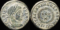 Roman Empire Crispus - CAESARVM NOSTRORUM VOT X, Siscia - 18 mm / 3.16 gr. -