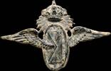 MILITARY BUTTONS  Military Badge, Air Mail Alfonso XII, 52x32 mm. VF