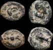 IBERIAN PUNIC REPUBLICAN Ancient Hispania - Carisa, Bornos (Cadiz) Ae Semis, lot 2 coins. -