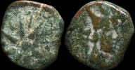 IBERIAN PUNIC REPUBLICAN Ancient Hispania - Malaca (Malaga) Ae Sextant - 11 mm / 1.19 gr. -