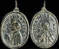RELIGIOUS MEDALS Religious medal XVI-XVII centuries, S. Ignacio / S.Francisco Xavier - 31x18 mm. -