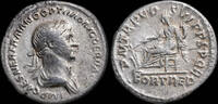 Roman Empire Trajan Ar Denarius - P M TR P COS VI P P S P Q R - 19 mm / 2.67 gr. -