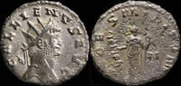 Roman Empire Gallienus Antoninianus - FIDES MILITVM - 17 mm / 3.77 gr. -