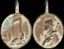 RELIGIOUS MEDALS Religious medal Roman Jubilee 1700, 25x16 mm. -