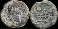 IBERIAN PUNIC REPUBLICAN Ancient Hispania - Obulco, Porcuna (Jaen) Ae As - 28 mm / 11.79 gr. -