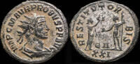 Roman Empire Probus Antoninianus - RESTITVT ORBIS, Antioquia - 21 mm / 3.70 gr. -