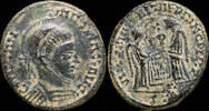   Roman Empire Constantine I - VICTORIAE LAETAE PRINC PERP, Ticinum - 17 mm / 2,56 gr. ss
