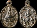 RELIGIOUS MEDALS Religious medal XVI-XVII centuries, V.Guadalupe / S.Jeronimo - 24x16 mm. -