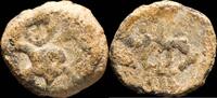 IBERIAN PUNIC REPUBLICAN Ancient Hispania - Ebusus (Ibiza) Lead 1/4 Calco - 13 mm / 2.44 gr. -