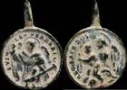 RELIGIOUS MEDALS Medal XVI-XVII centuries, S. Vicente / V. Rosario - 23x16 mm. -