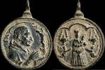 RELIGIOUS MEDALS Religious medal XVI-XVII centuries, S. Carlos / V. Loreto - 37x23 mm. -