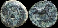 IBERIAN PUNIC REPUBLICAN Ancient Hispania - Castulo, Cazlona (Jaén) Ae Semis - 19 mm / 4.54 gr. -