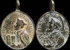 RELIGIOUS MEDALS Medal XVI-XVII centuries, S. Ignacio Loyola/S. Francisco Javier - 38x27 mm. -