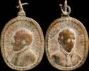 RELIGIOUS MEDALS Medal XVI-XVII centuries, S. Francisco Borja S.Ignacio Loyola - 50x31 mm. -