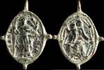 RELIGIOUS MEDALS Religious medal XVI-XVII centuries, S. Domingo / V. Rosario - 27x20 mm. -