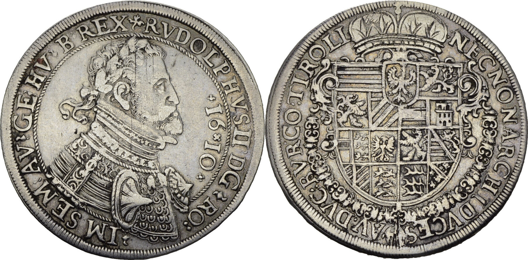 RDR Taler 1610 Rudolph II., 1576-1612, Hall VF-EF | MA-Shops