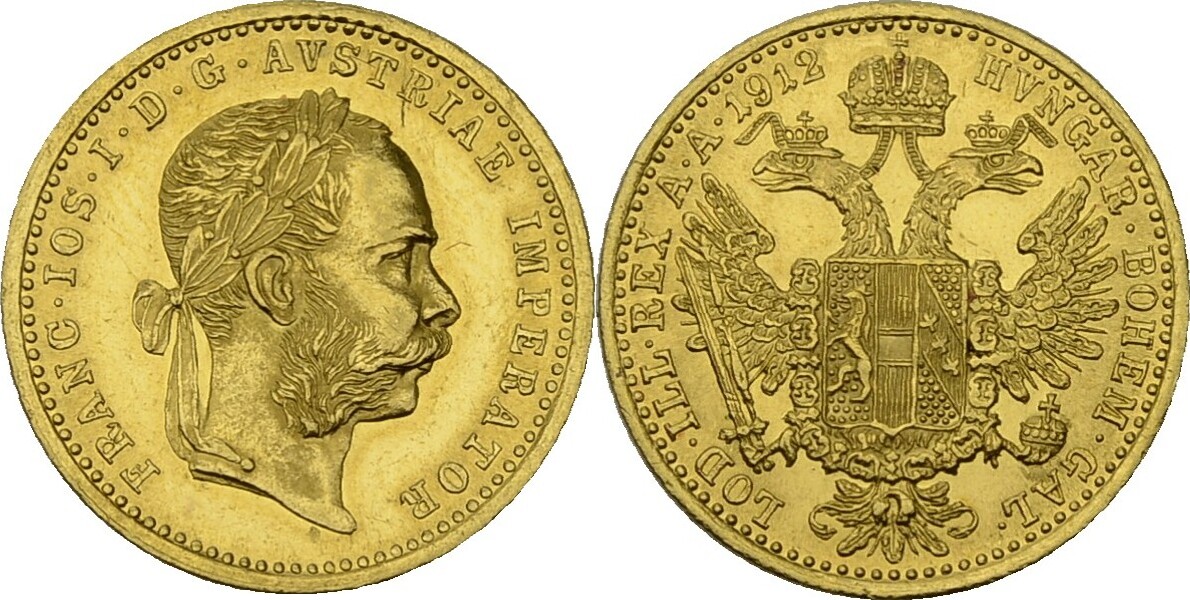 Österreich Dukat 1912 Franz Josef I., UNC