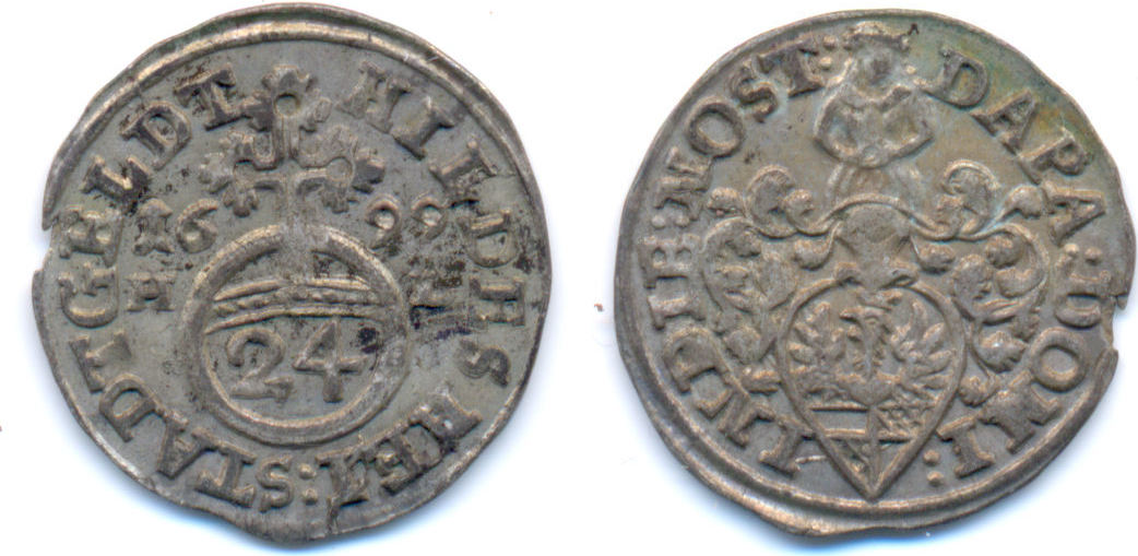 Монеты 1699. Тарелка железная настенная Stadt Magdeburg с гербом. Падерборн магдебург