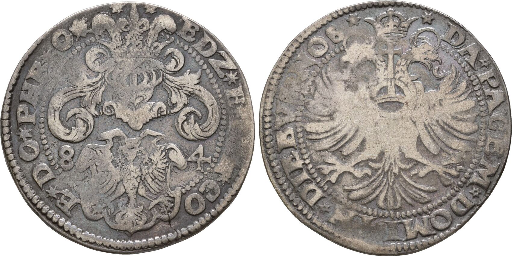 Ostfriesland Taler Emden 1584 Edzard II. und Johann, 15661591 VF