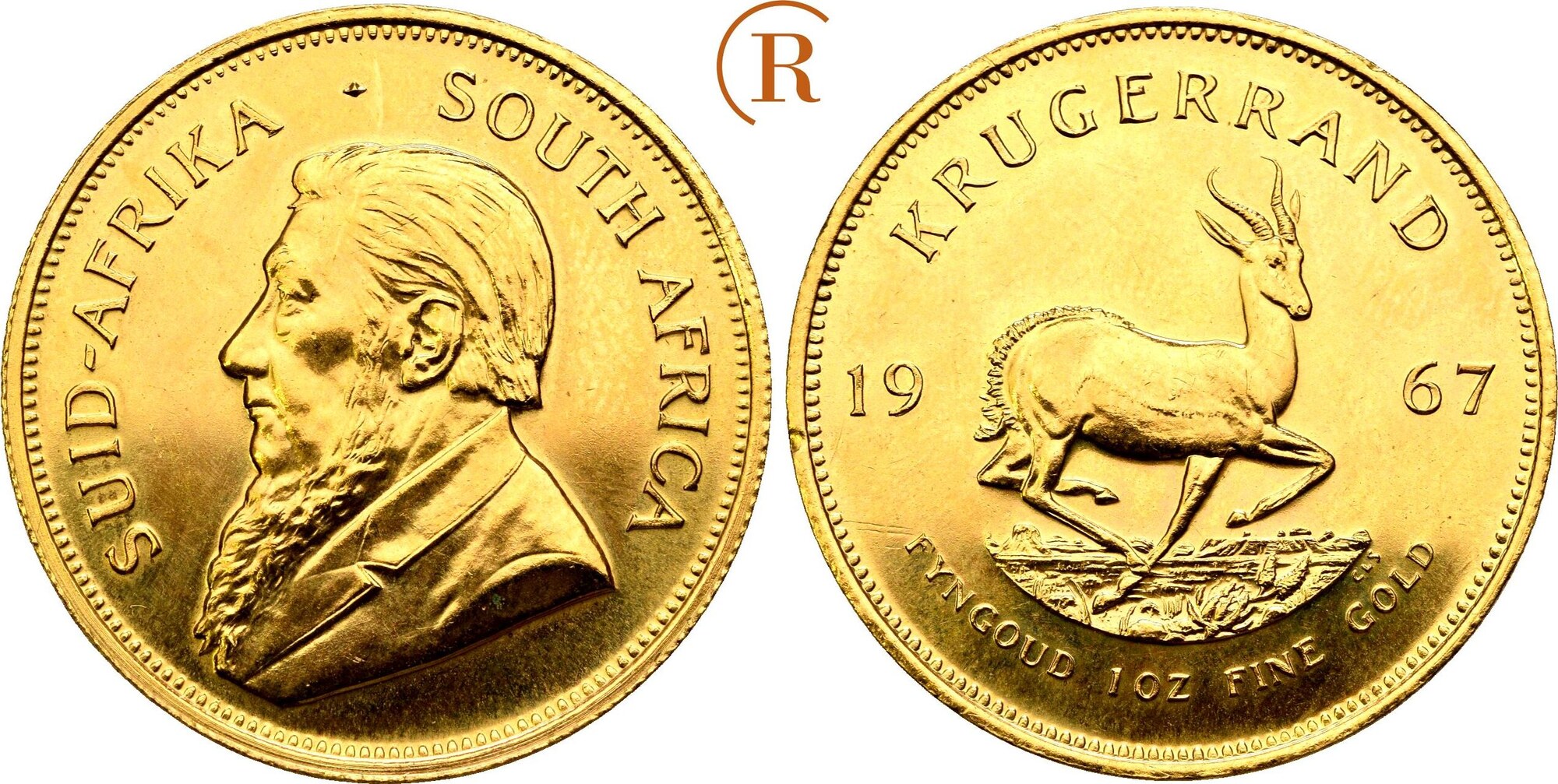 Südafrika: 1 Unze Krügerrand der erste Jahrgang !! GOLD 1967 CH UNC ...