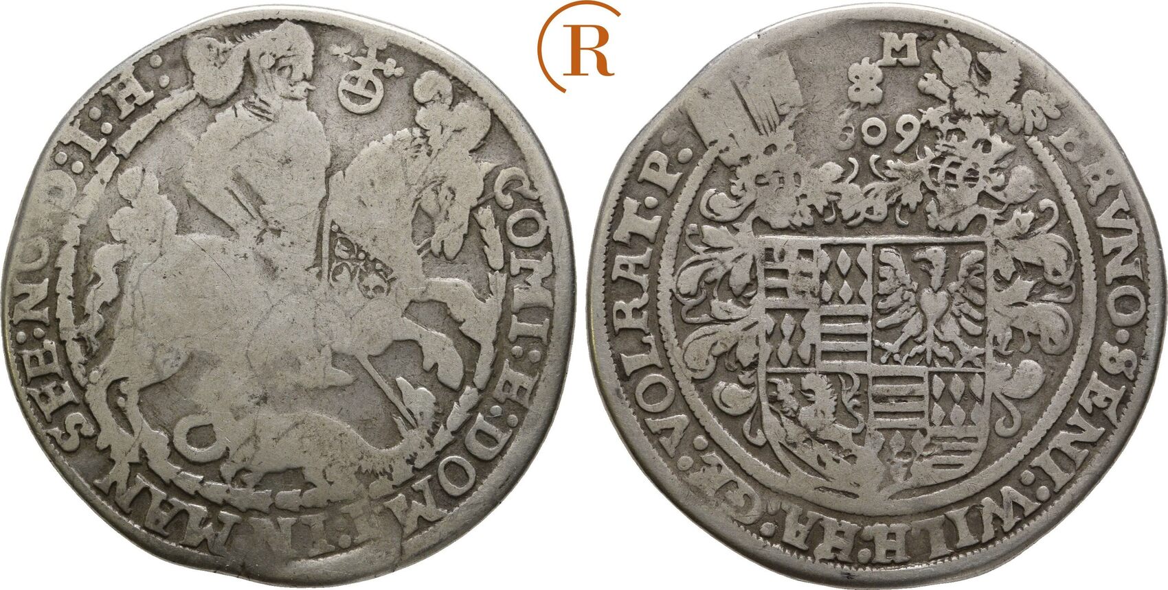 Mansfeld Bornstedt: Taler Eisleben 1609 Bruno II, Wilhelm I, Johann ...