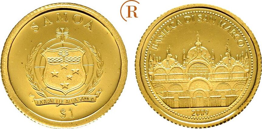 Samoan Raffle Samoa: 1 Dollar Markusdom Feingold 2009 Proof | MA-Shops